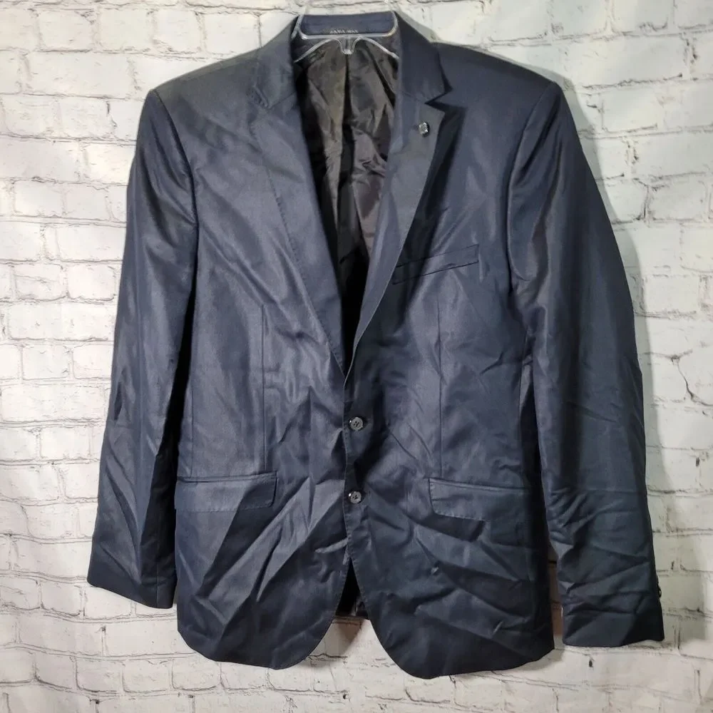 Zara Man, Navy Suit Jacket/Sports‎ Coat, Size 42